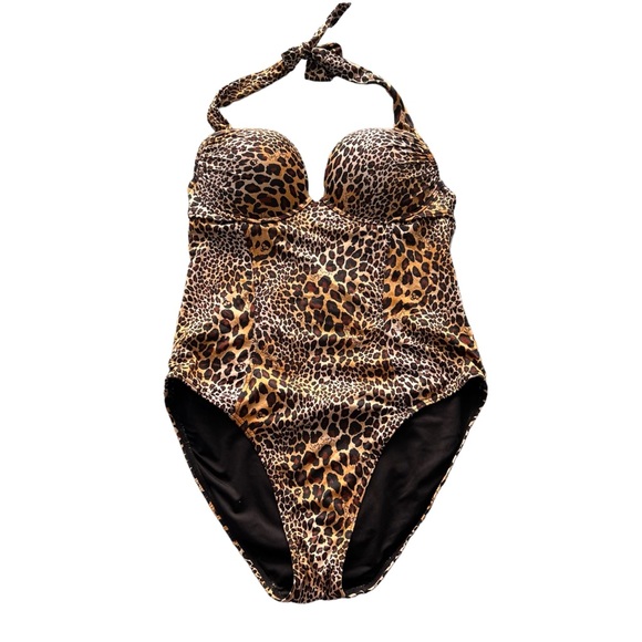 Victoria’s Secret Women’s Skull Animal Print Bombshell One Piece Swimsuit - Picture 3 of 9